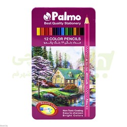 تصویر  مدادرنگي 12 رنگ فلزي Palmo 3210