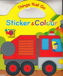 تصویر  Things That Go Sticker & Colour Yellow Trucks And Diggers