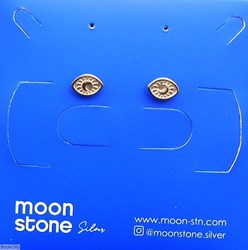 تصویر  گوشواره نقره Moon Stone SE304