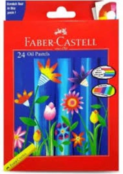 تصویر  پاستل روغني 24 رنگ مقوايي FABER CASTELL 126024