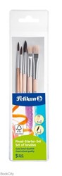 تصویر  ست قلم مو 5 عددي Pelikan Starter 718163