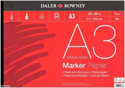 تصویر  دفتر طراحي 50 برگ DALER ROWNEY Marker Paper 70gr A3