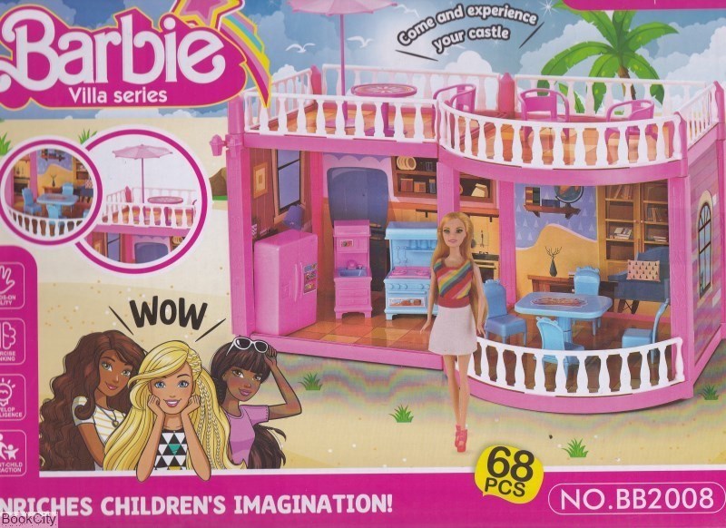 تصویر  ساختني ويلا باربي 68 قطعه DIY Barbie Villa Series BB2008