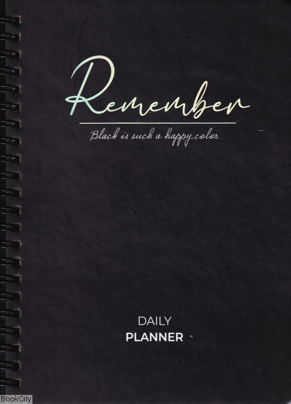 تصویر  پلنر روزانه كاغذ مشكي Remember Daily Planner