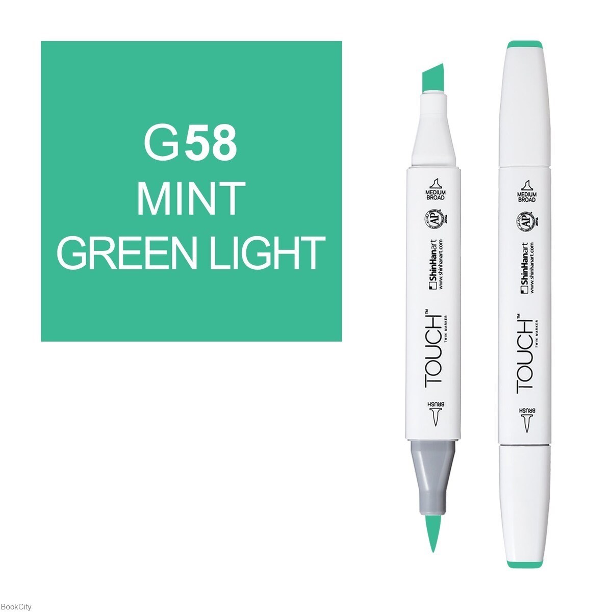 تصویر  ماژيك طراحي TOUCH G58 Mint Green Light Brush
