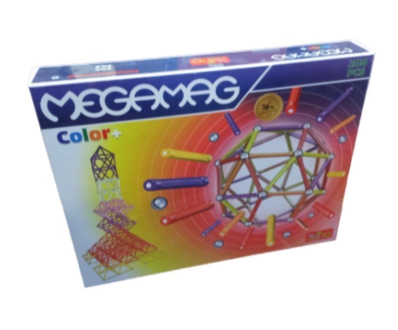 تصویر  آهنربا مگامگ تيپ 4 رنگي Play Magnet Megamag Color 200pcs 2317