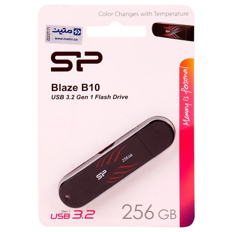 تصویر  فلش مموري SP Flash Drive USB3.2 256GB Blaze B10